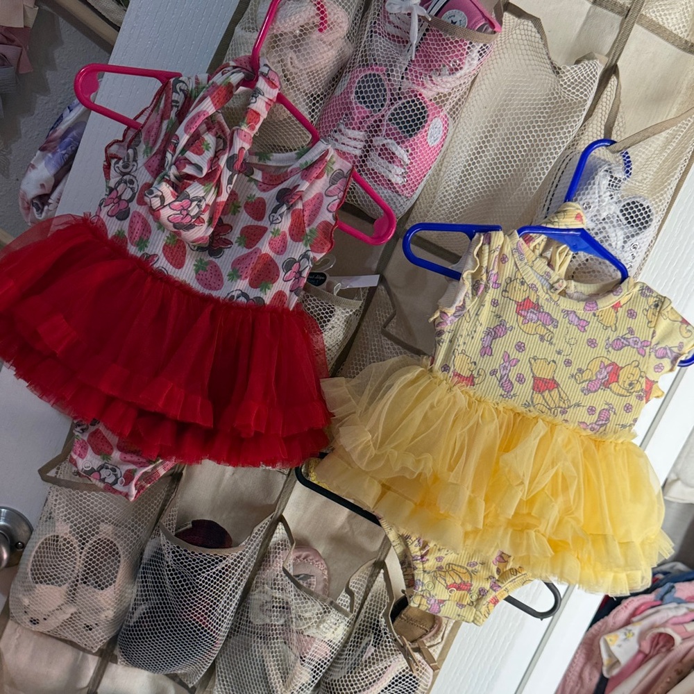 Disney Red and Yellow Tutu Dresses for Kids